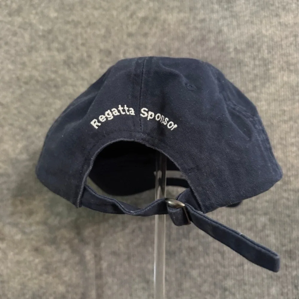 Fahrenheit Hyannis Yacht Club 75th Regatta Hat Navy Blue Sponsor Baseball Cap
